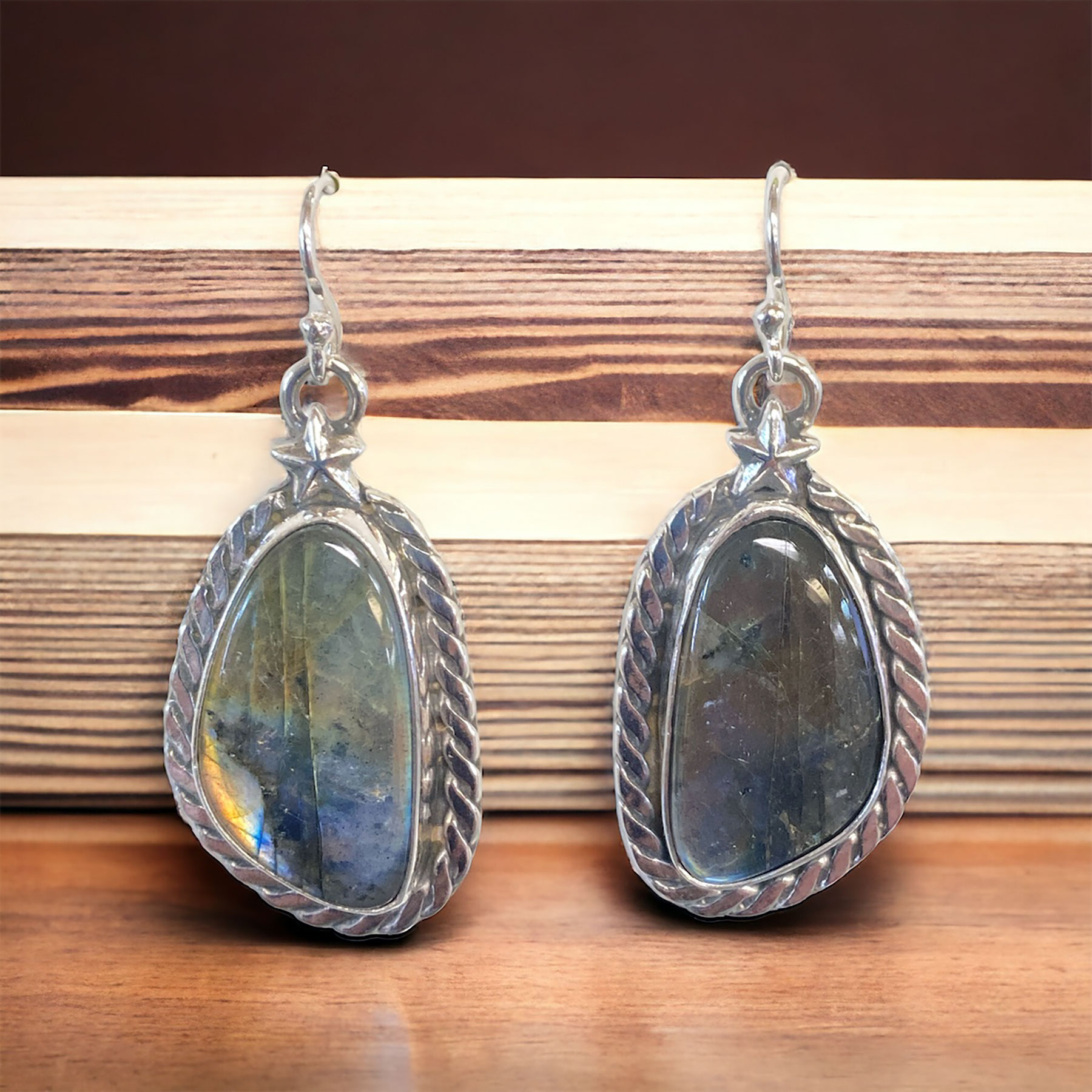 Barbara King Labradorite Earrings