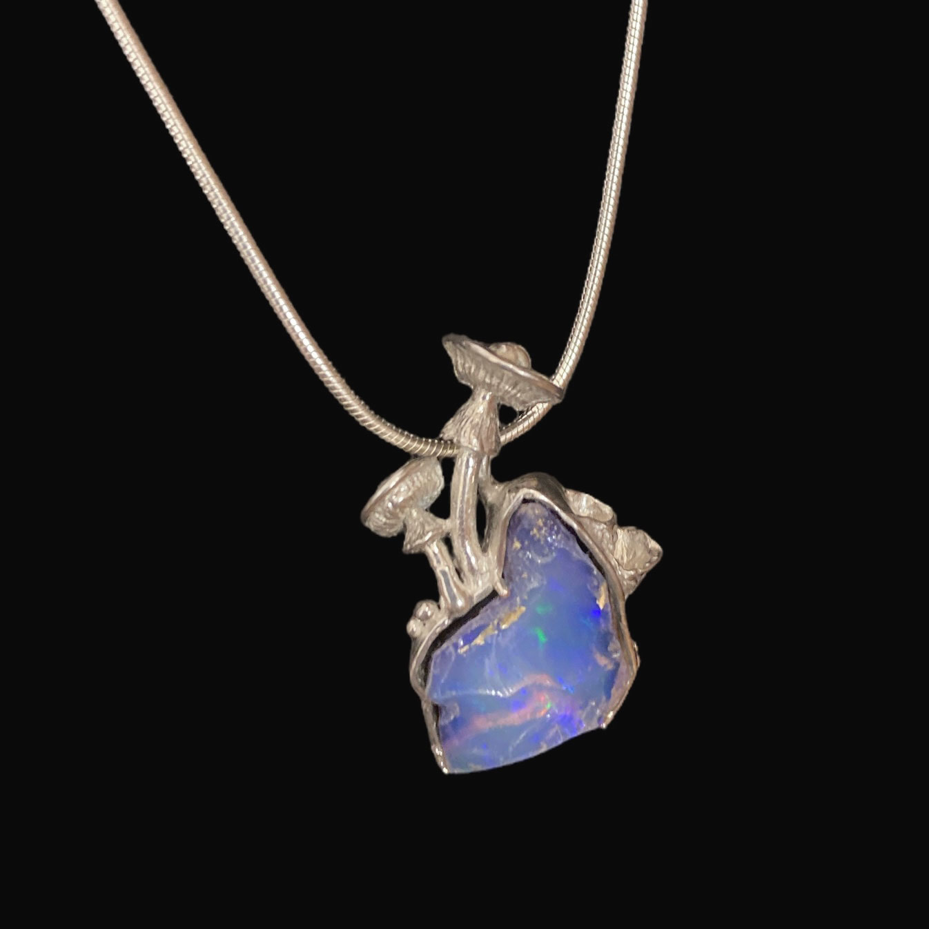 Jack Dokus Welo Opal Mushroom Necklace