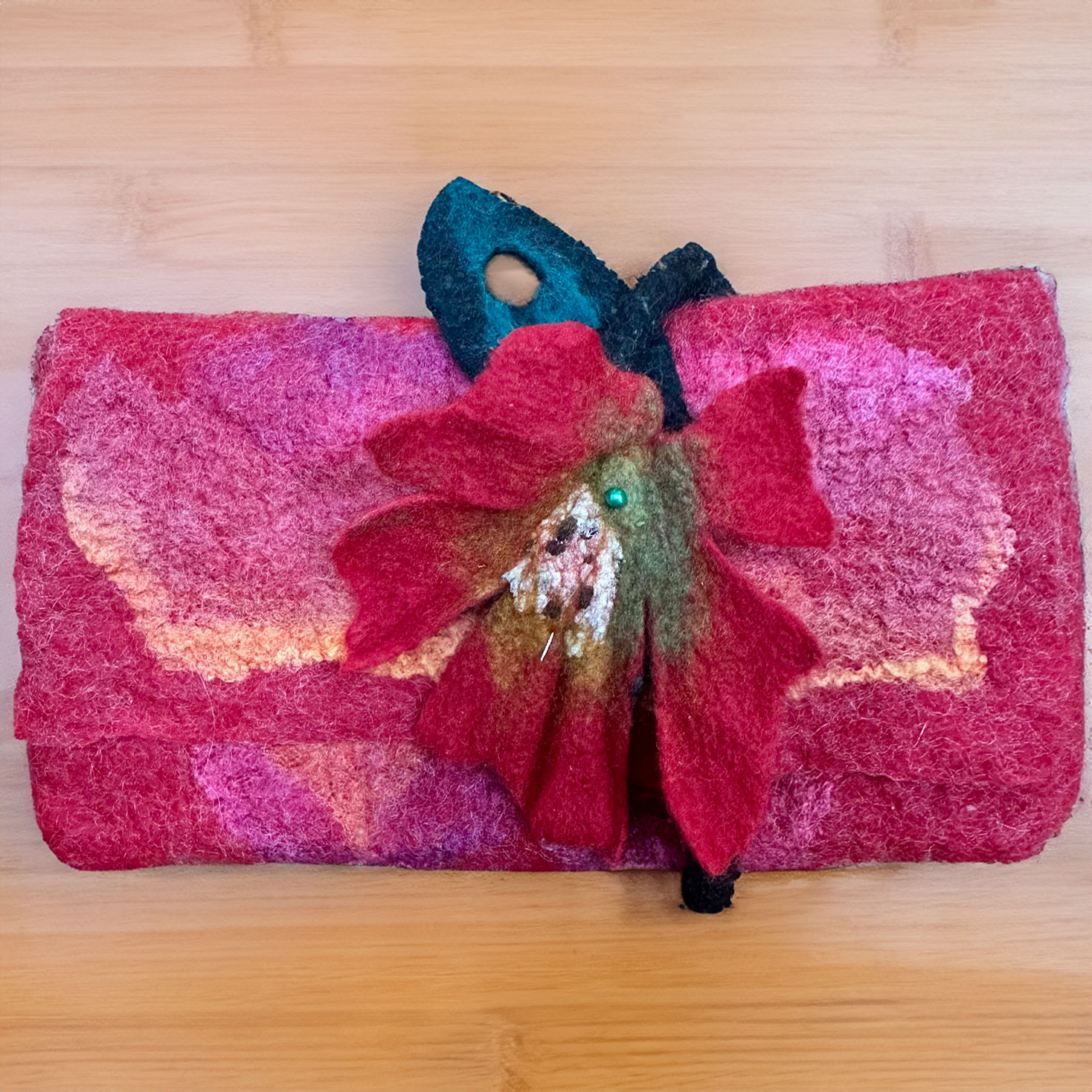 Wet Felted Clutch Example by Gerry Willging